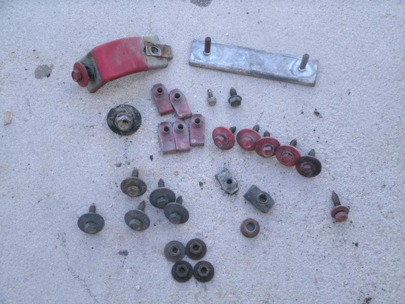 1982-1992 camaro l/h driver side front fender brackets nut bolts - mounting