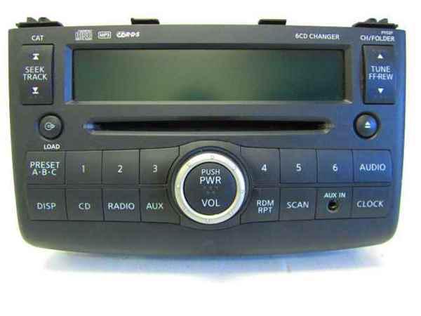 09 10 nissan rogue radio bose 6 disc cd player oem lkq