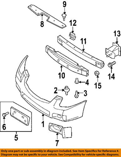 Nissan oem 26915zk30a front bumper-finish panel