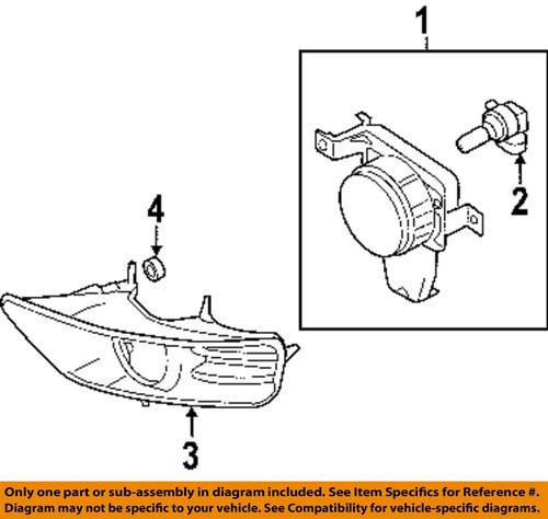 Ford oem 4s4z15200aa fog light-fog lamp assembly