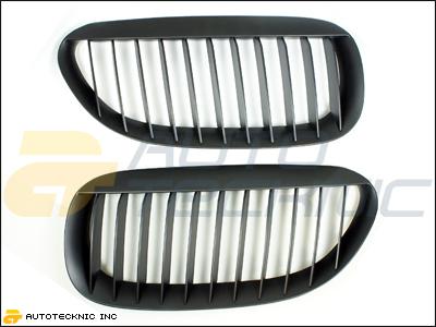 05 06 07 08 09 bmw e63 e64 645ci 650i m6 replacement matte black front grille