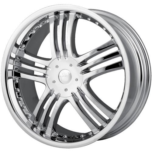 20x8.5 chrome mazzi klaw wheels 5x115 5x120 +20 bmw m3 m6 5 series 528 sedan