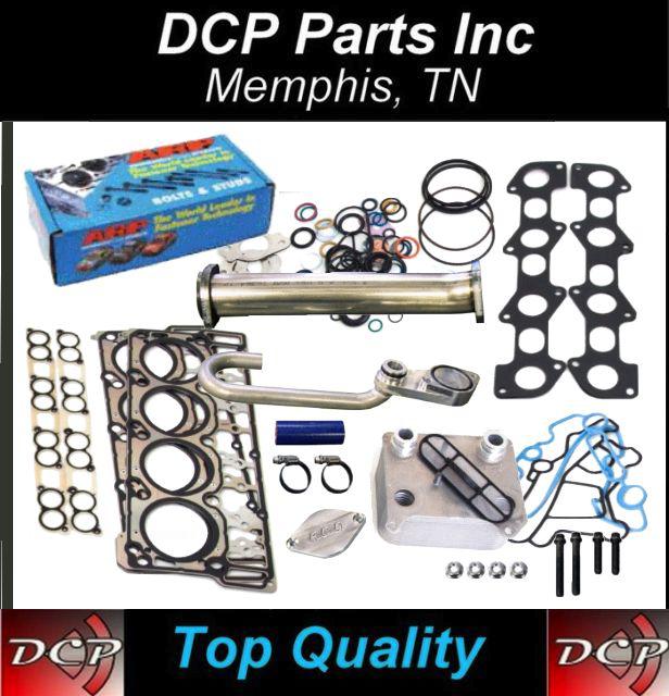 6.0l ford solution kit head studs egr delete dorman oil cooler gaskets 18mm 20mm