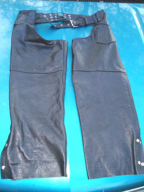 Interstate leather sz xl biker chaps