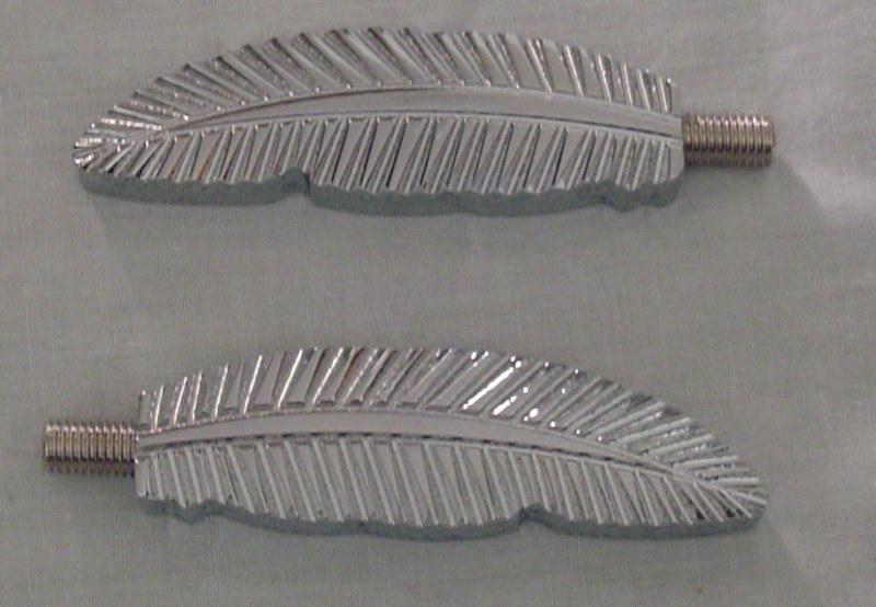 Eagle feather shifter peg for harley & custom bikes