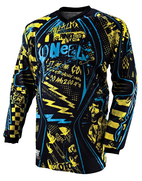 O'neal element switchblade jersey yellow/cyan xl - 0078-505