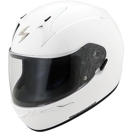 Scorpion exo-r410 solid helmet white