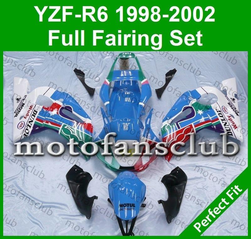 Fit yamaha yzf r6 98 99 00 01 02 yzfr6 1998 1999 2000 2001 2002 fairing #02 b