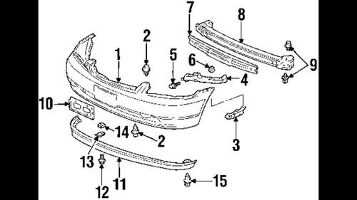 Honda 71110s5aa00za genuine oem factory original lower deflector