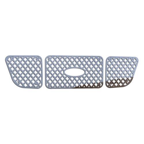 Ford ranger 98-00 stainless diamond mesh front metal grille trim cover insert