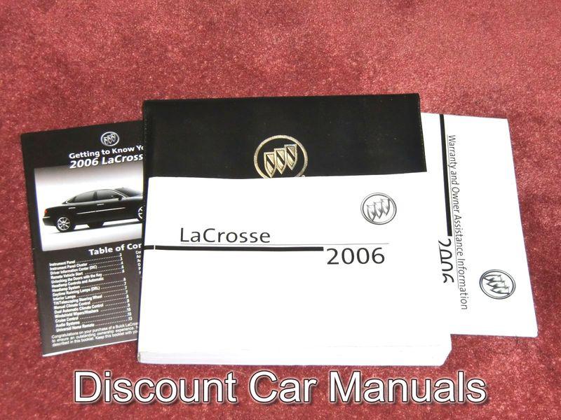 ★★ 2006 buick lacrosse owners manual portfolio 06!! ★★