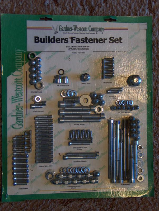 Gardner-westcott bulder fastener set for harley 74 cu in panhead 1958 - 1964