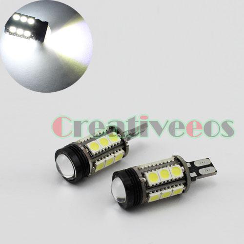 2pcs t10/t15 high power 7w smd led back up backup reverse light bulb lamp lens