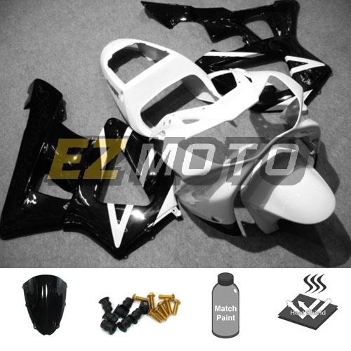 Bodywork fairing pack w/ windscreen & bolts for honda cbr900rr 929 2000 2001 ab