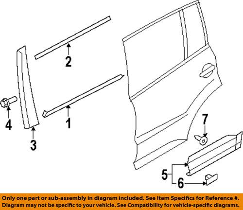 Volkswagen oem 5n0839902a03c exterior-rear-front trim