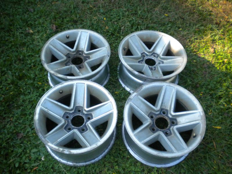 Chevy gm camaro z28 iroc factory 15" alloy wheels 5 spoke mag rims stock