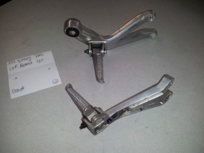 2001 yamaha yzfr6 footrest pedal assembly left right set 