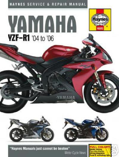 2004-2006 yamaha yzf r1 haynes hardcover repair manual