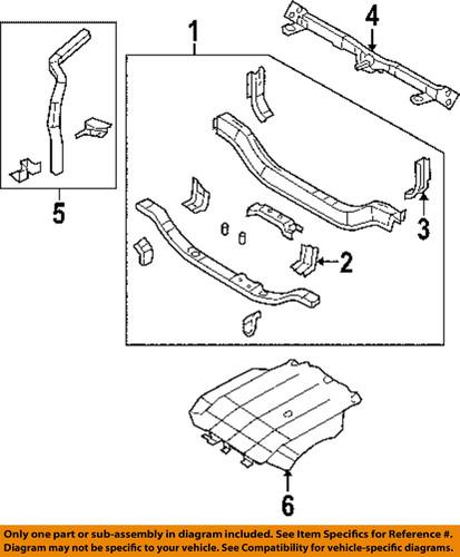 Dodge oem 5183756ad radiator support-side rail extension