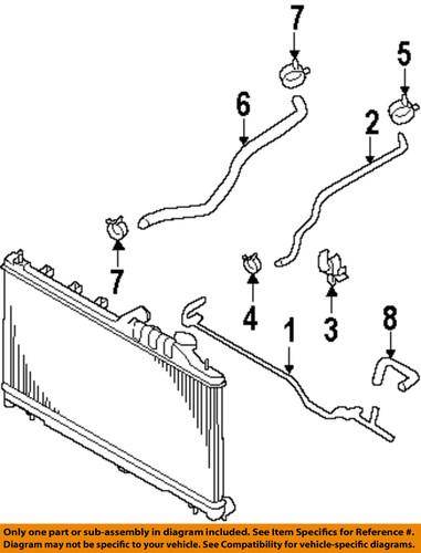 Subaru oem 45162sc010 engine coolant recovery tank hose/coolant recovery