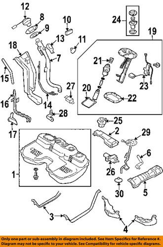 Subaru oem 42066sa090 fuel tank filler neck