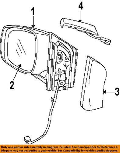 Volkswagen oem 7b0857502lxr0 outside mirrors-mirror assembly