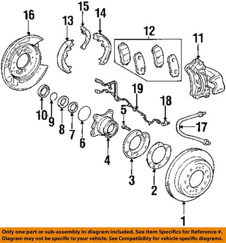 Toyota oem 4244160060 brake-rotor deflector