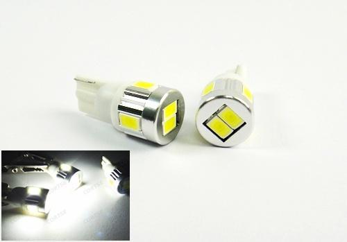 T10 168 194 samsung 6 smd led glove box footwell turn signal blinker light white