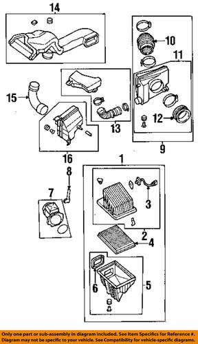 Nissan oem 1658531u20 air intake-resonator box