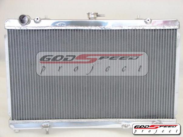 Gsp 95-98 s14 s15 240sx sr20 jdm sr20det 2 row aluminum racing radiator+cap