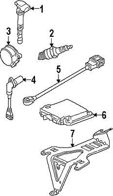 Volkswagen 022957147a genuine oem factory original crankshaft position sensor