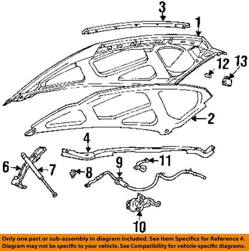 Ford oem 4c3z16700aa hood-latch