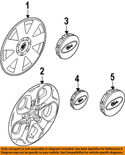 Ford oem ae5z1130d wheels-wheel cover