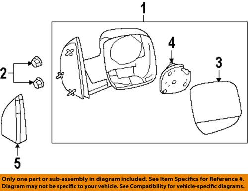 Ford oem 7c2z17683aa outside mirrors-mirror assembly