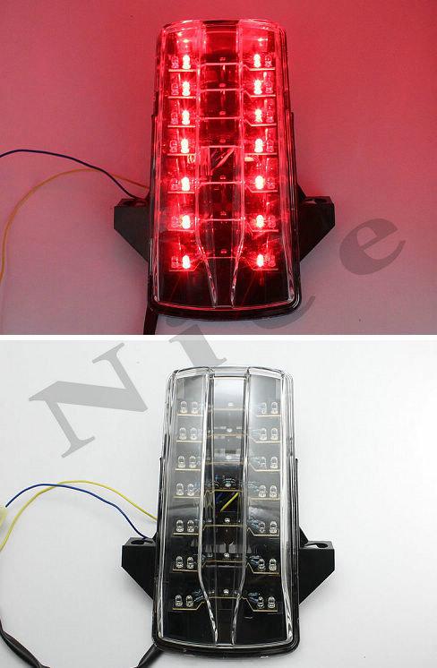 Clear led tail light brake turn for suzuki sv1000 2003 2004 2005 2006 2007