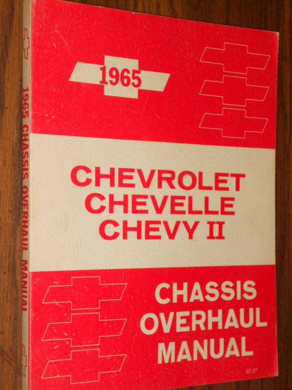 1965 chevrolet car chassis overhaul shop manual / nice original shop book!!!