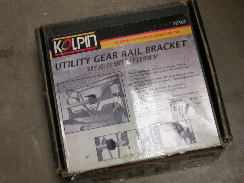 Kolpin atv products 26500 bracket utv utility gear rail system steel black kit