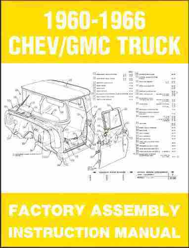 Gmc pickup truck factory assembly manual 1960 1961 1962 1963 1964 1965 1966