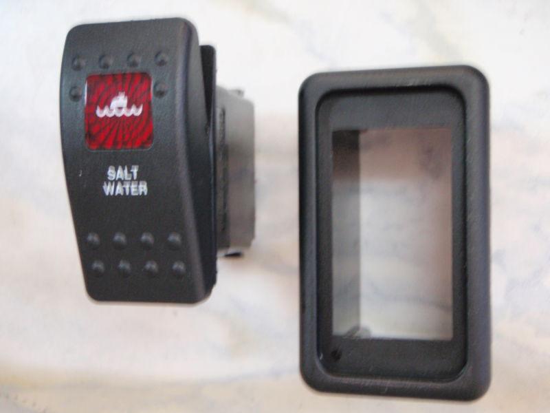 Saltwater pump salt with vms panel carling v1d1 1 red lens black contura ii