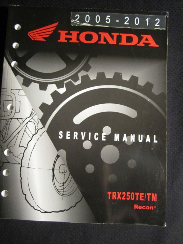 2005-2012 honda atv trx250te tm recon service repair shop manual trx 250 te 