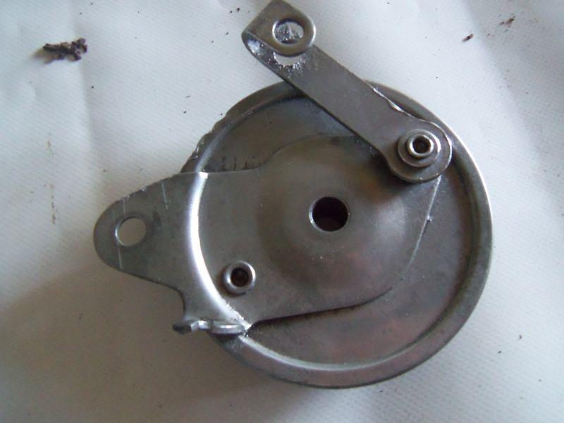 Kawasaki kv 75 / mt 1 - rear brake plate - good condition