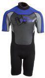 Full throttle wetsuit adult shorty blue / grey m w201blu03