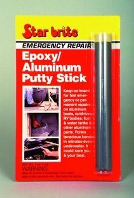 Star brite emergency repair epoxy aluminum putty stick 4oz 87004