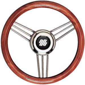 Uflex v26 steering whl-mahogany ss spks