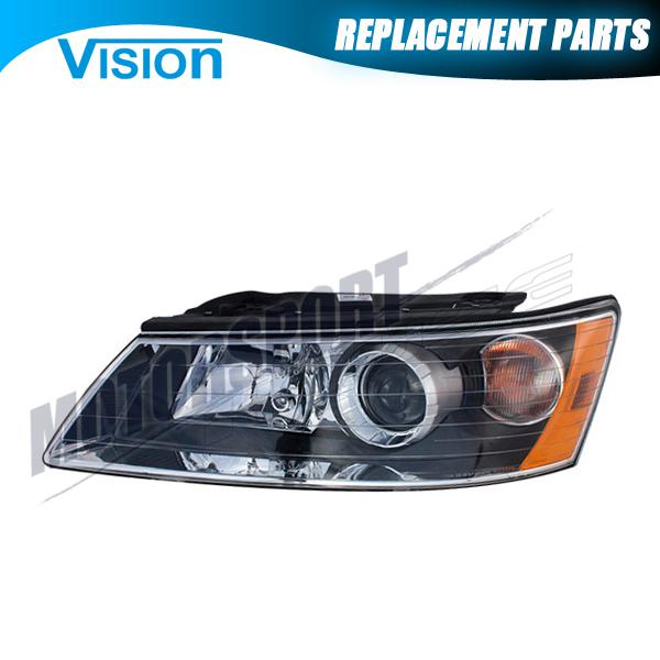 Driver side headlight lamp replacement for 06-08 hyundai sonata limited gls lx 