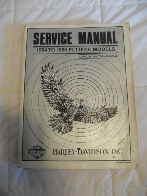 Harley-davidson service manual  1984-1989 flt & fxr models