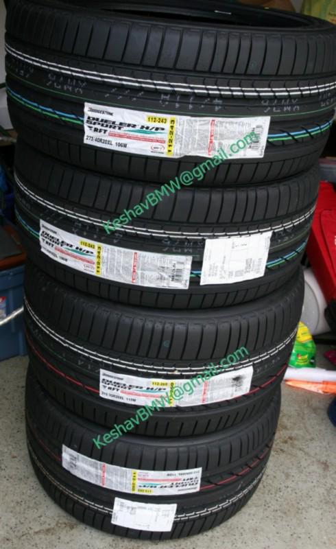 New bridgestone dueler h/p rft bmw x5 20" 315/35/20 and 275/40/20 set of 4 tires