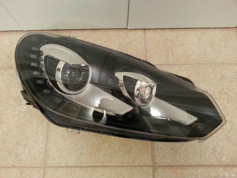 2010-2011-2012-2013 vw golf/gti right bi-xenon oem headlight with led strip