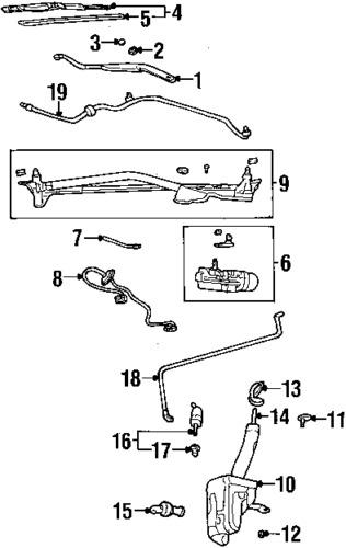 Buick 15214346 genuine oem factory original wiper blade