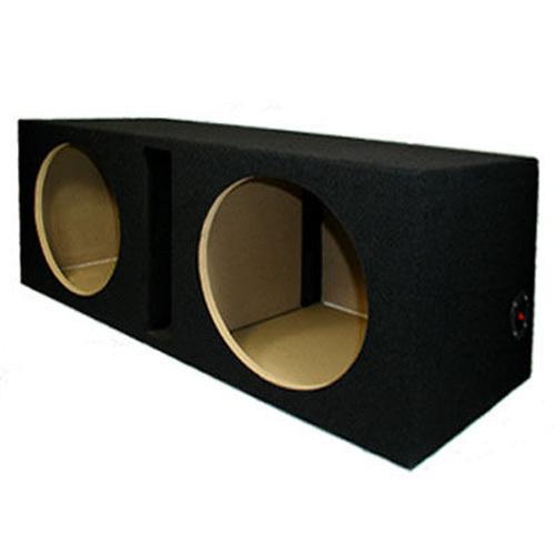 Dual 12" car boat ported sub audio suv sub box new 12dp